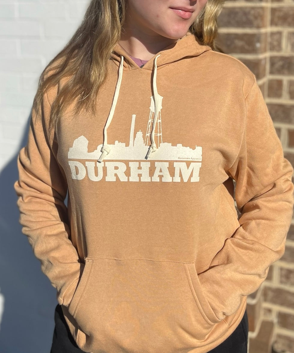 Durham Skyline Hoodie #23 (Eco Camel)