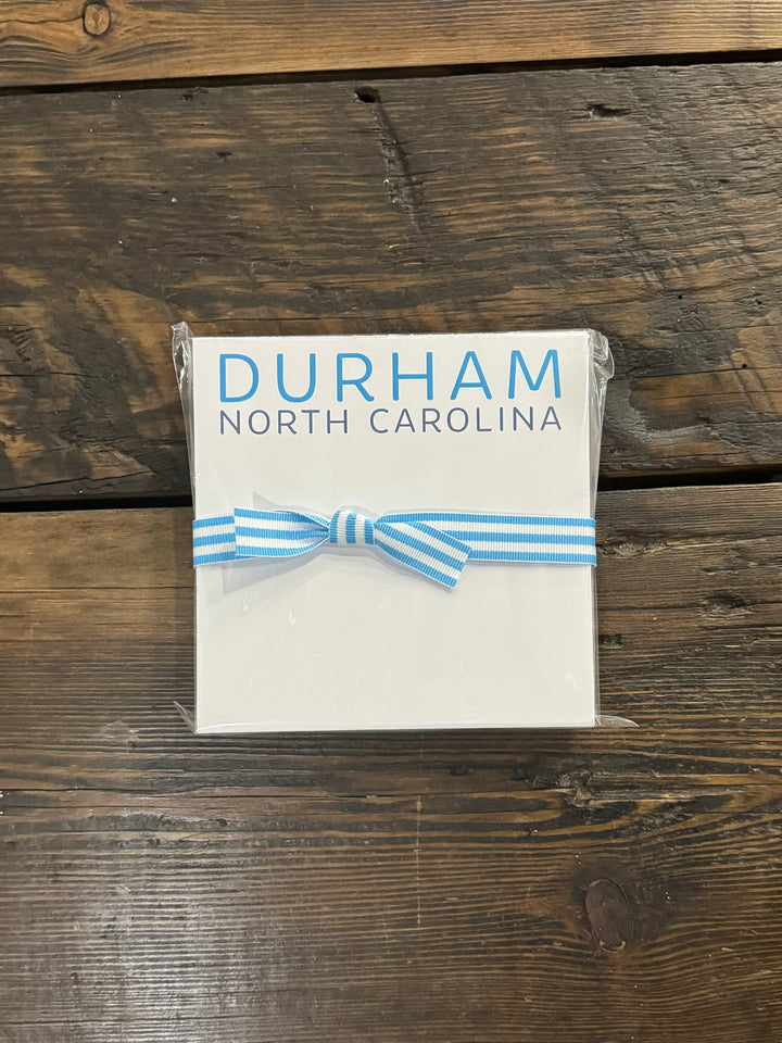 Durham, North Carolina Notepad (Blue)