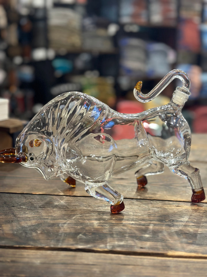 Charging Bull Decanter