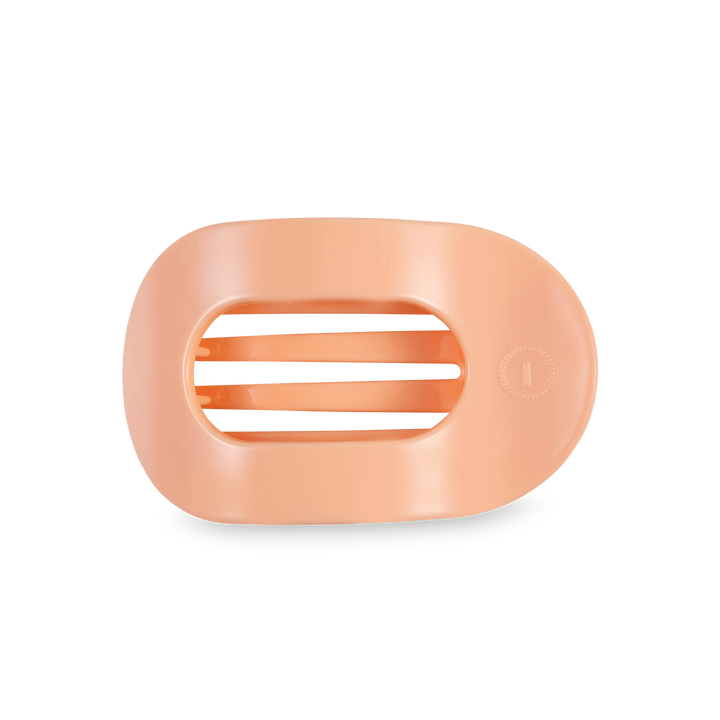 Peach Fuzz Medium Flat Round Hair Clip